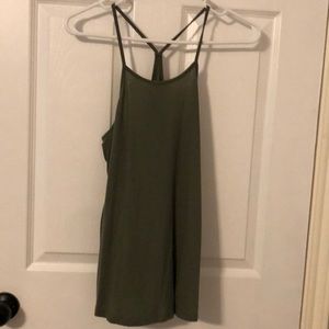 Olive green cotton tank